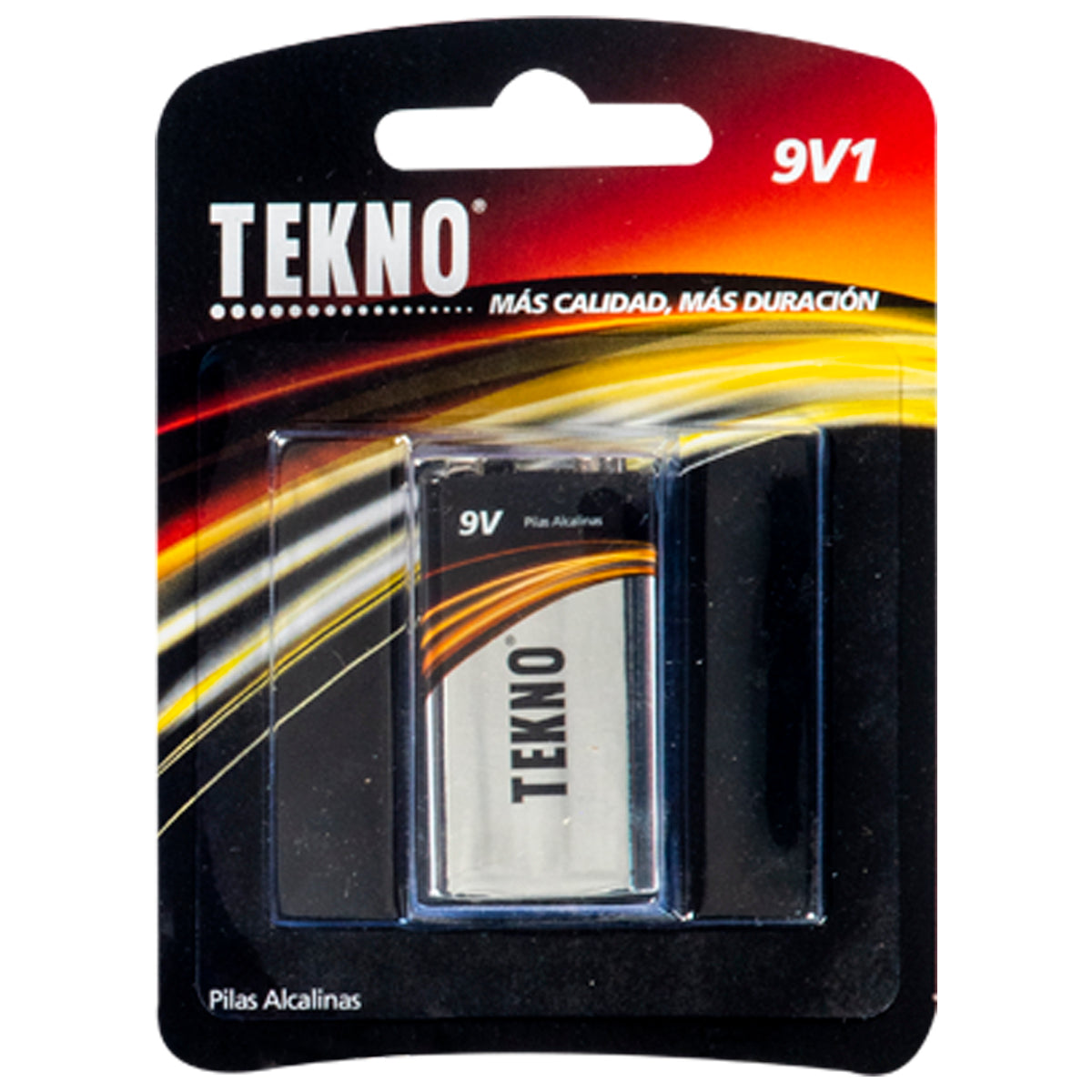 Pila Alcalina Tekno 6LR61 1B Tipo 9v