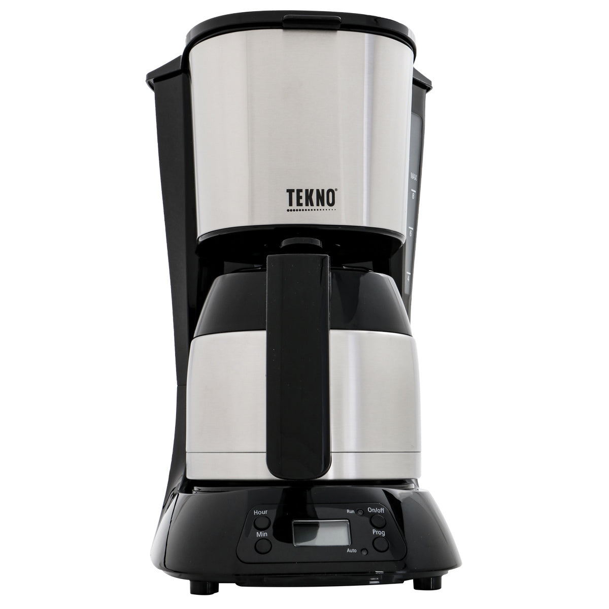 Tekno Stainless Digital Coffee Maker 8 Cups 1L Black