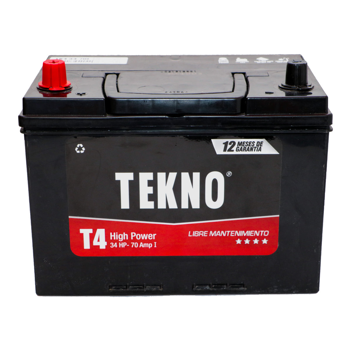Tekno Battery for Car T4 34-70 HP Reverse
