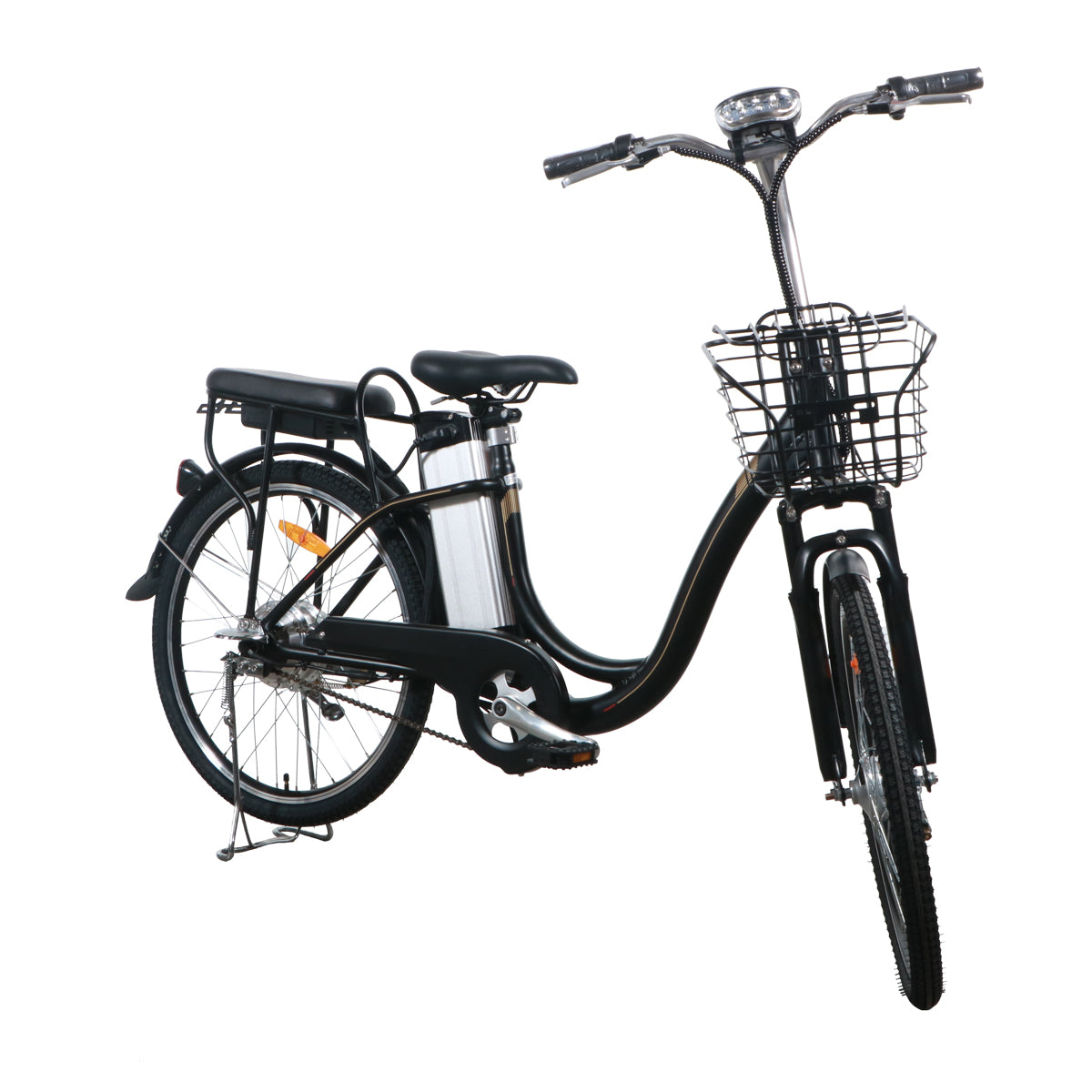 Tekno Classic Electric Bicycle with 24” Black Hoop Basket