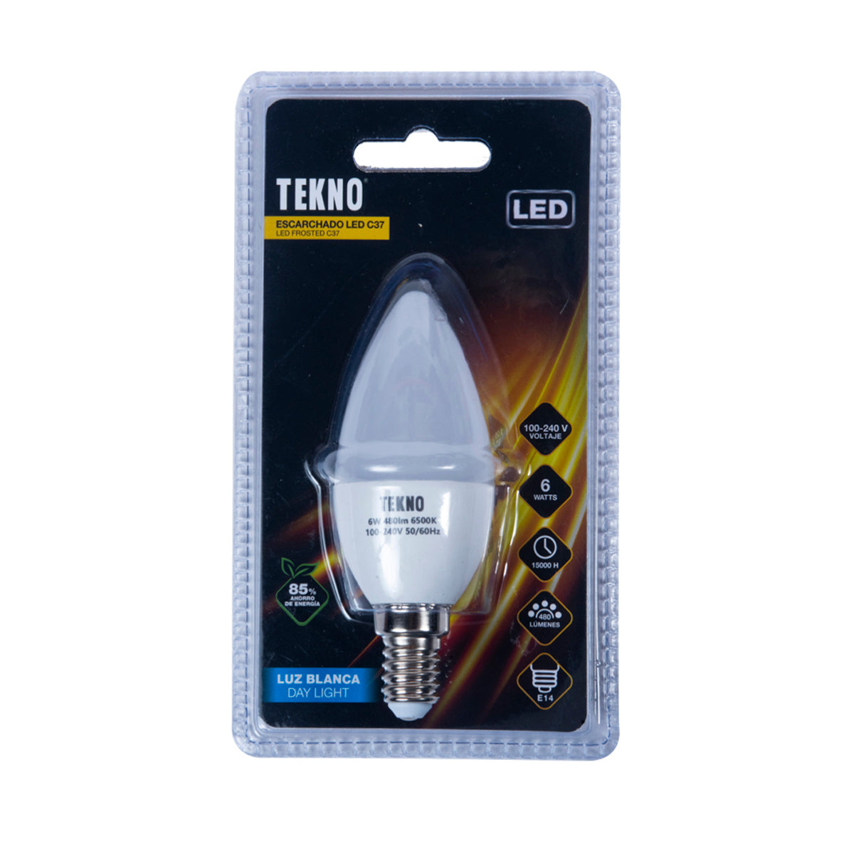 Tekno Led Candle Light 6W E14 White Light