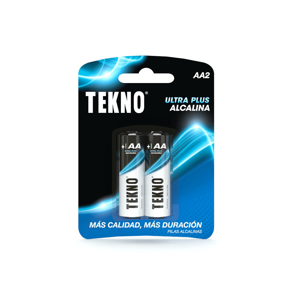 Pack 2 unds Pilas Alcalinas Tekno LR6UP 2B Ultra Plus Doble A
