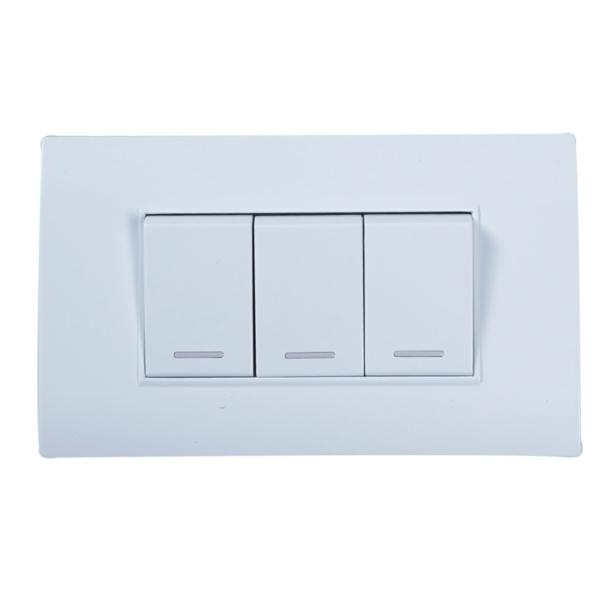 Tekno White Triple Switch