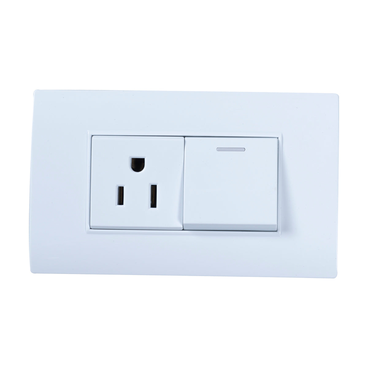 Tekno Commut White Outlet Switch