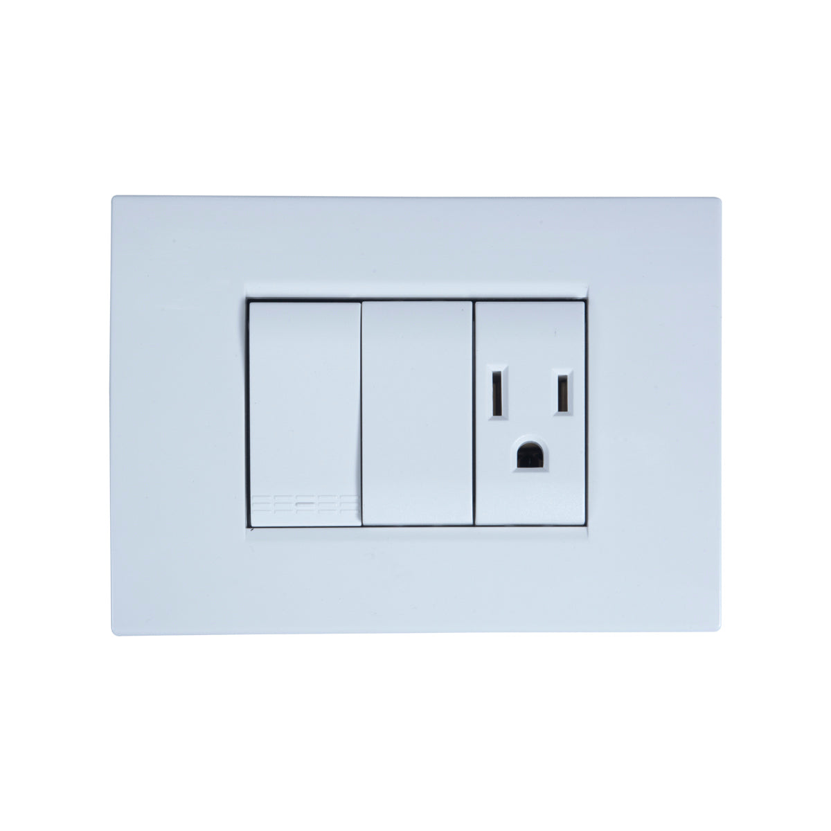 Tekno Simple Ivory Tripolar Outlet Switch