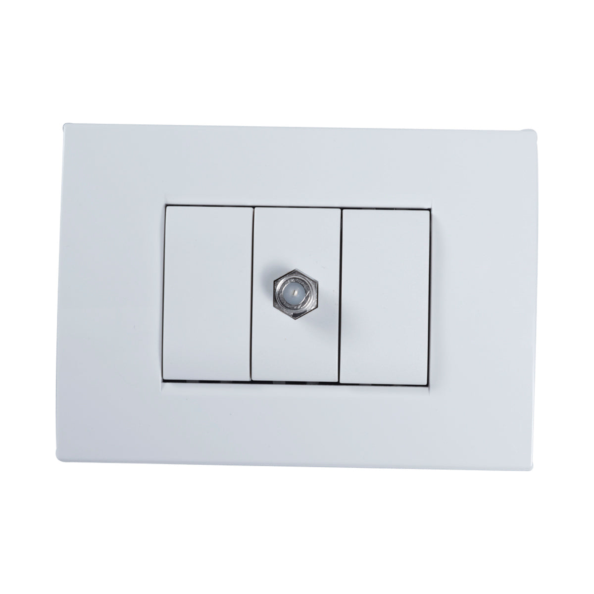 Tomacorriente TV Coaxial Tekno Tekno Ivory