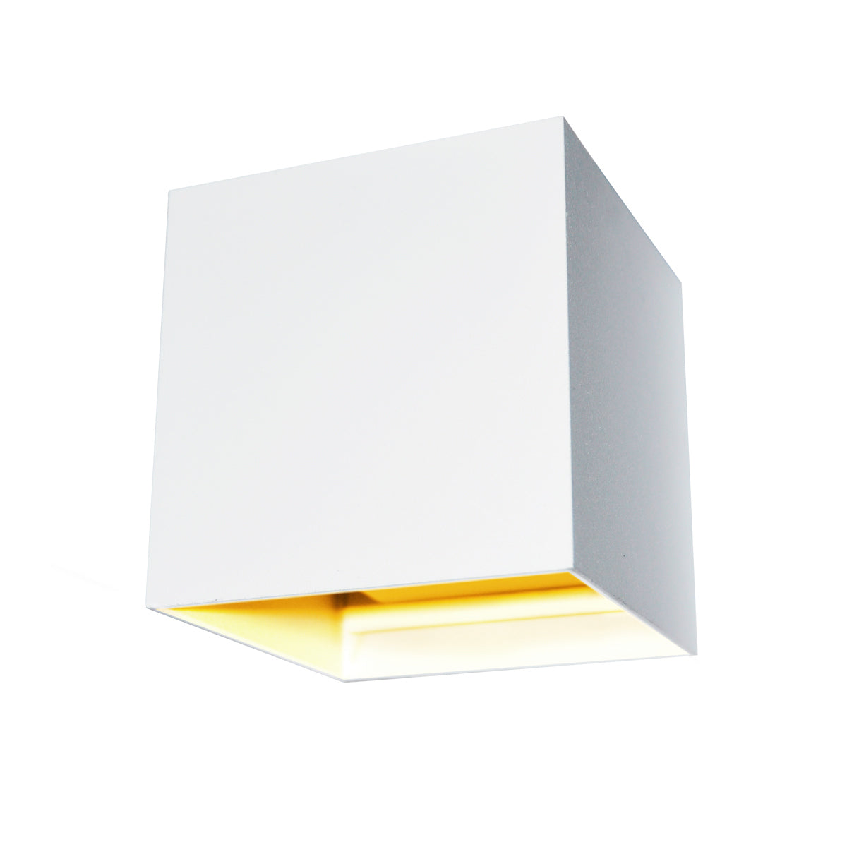 Aplique Led de Pared Tekno Cubo Blanco 2 Luces