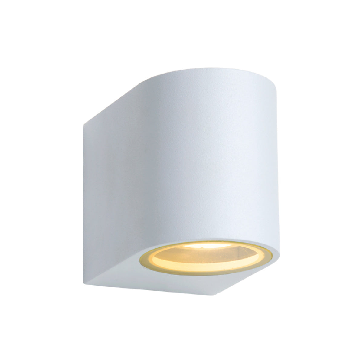 White Cylindrical Tekno Led Wall Light 1 Light