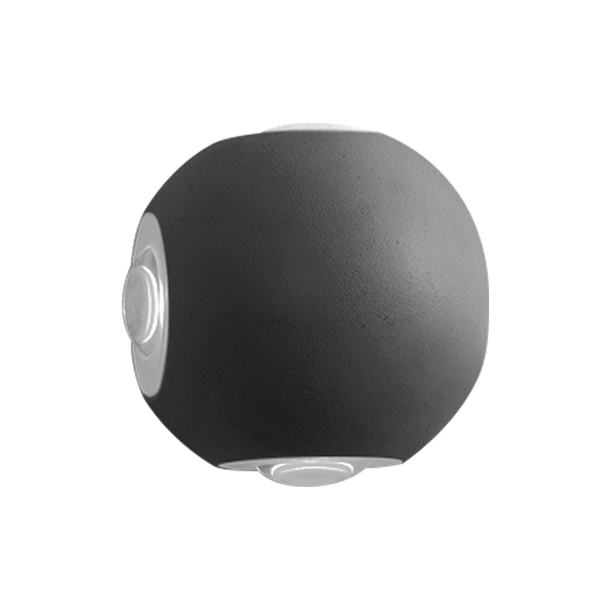 Tekno Round Black Led Wall Light 4 Lights