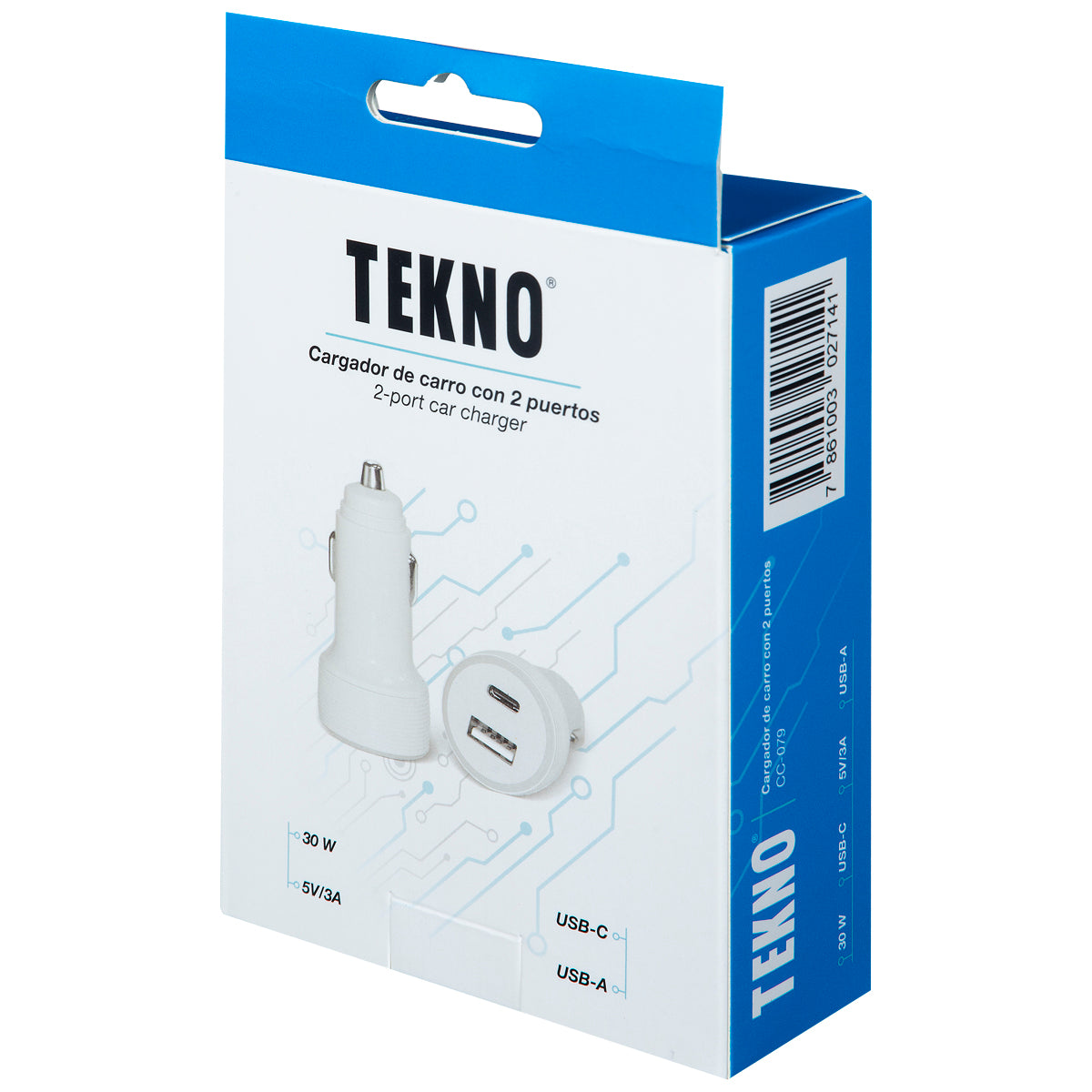 Tekno Car Charger 2 USB Ports - 30 w
