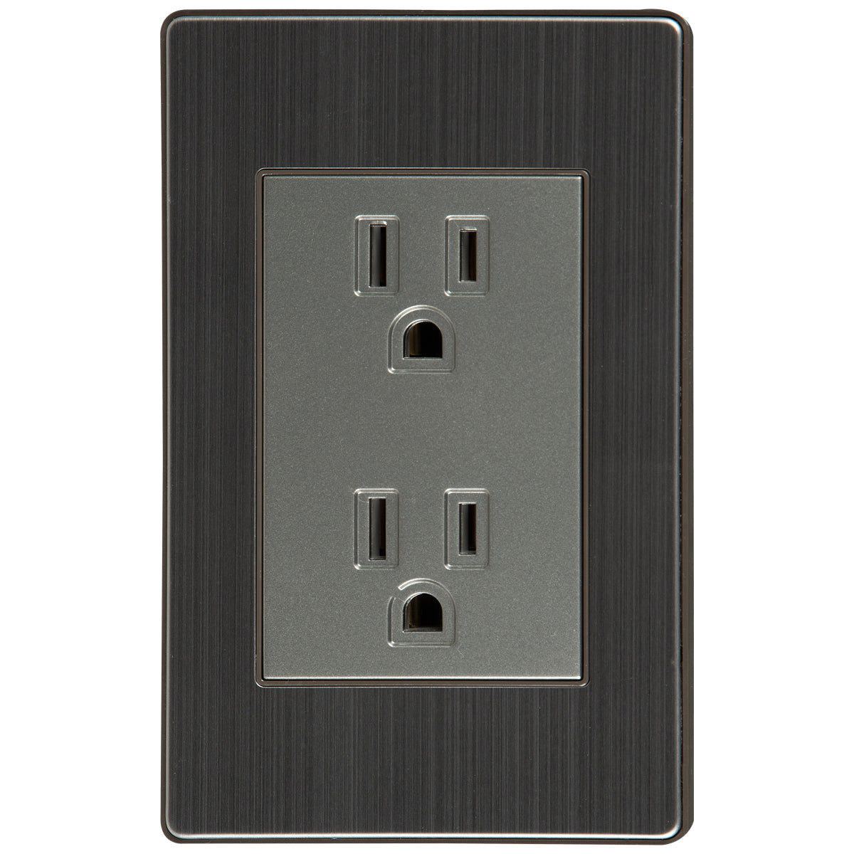 Tekno Double Polarized Stainless Steel Outlet 15A 125V