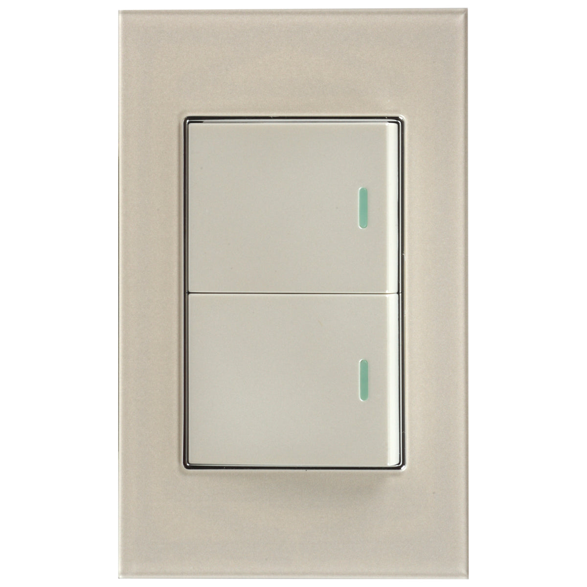 Interruptor Tekno Doble Acrílico Ivory 1 Vía 15A 125V