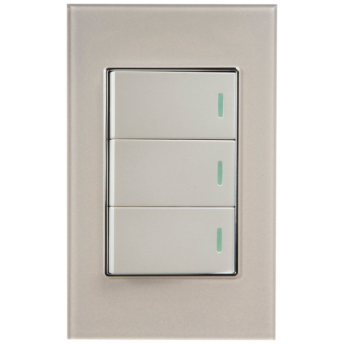 Tekno Triple Acrylic Ivory 2 Way Switch 15A 125V