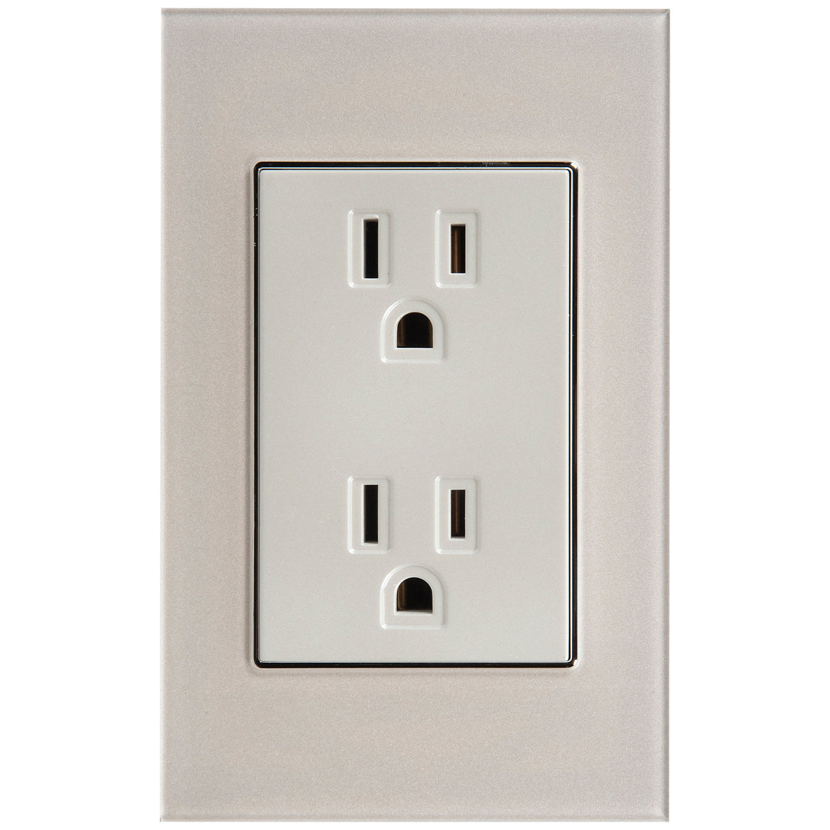 Tekno Double Polarized Ivory Outlet 15A 125V