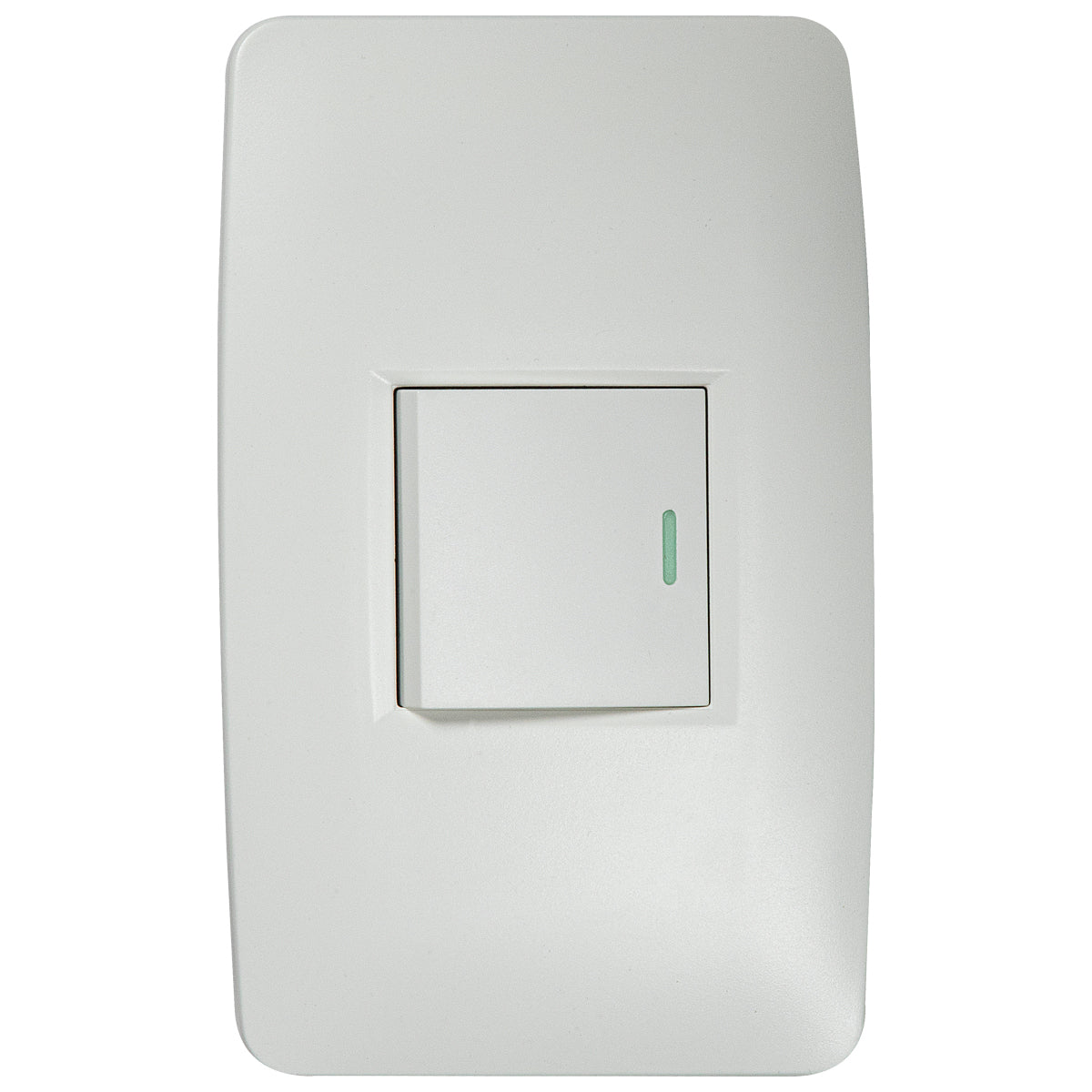 Tekno Simple White Acrylic 1 Way Switch