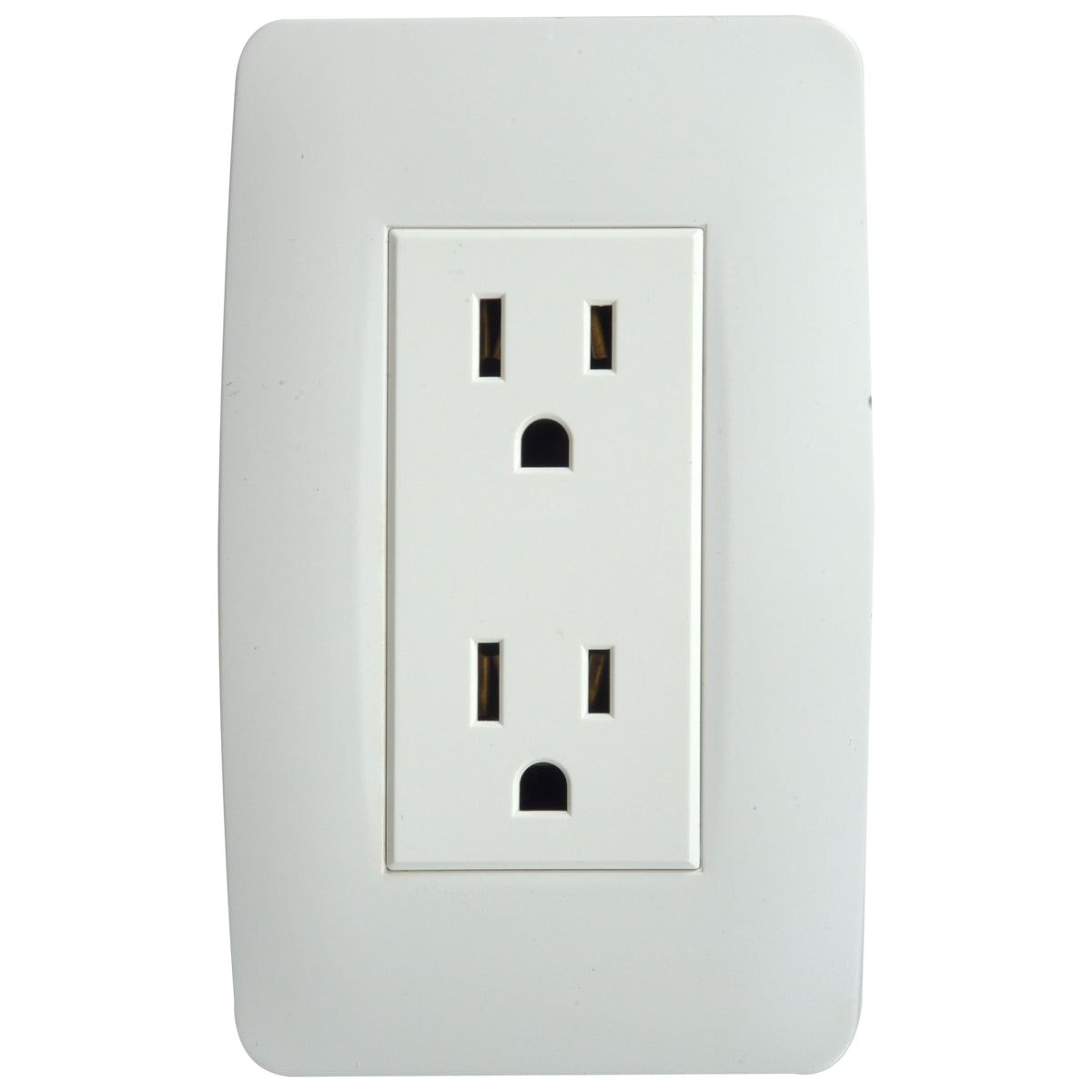 Tekno Double Polarized White Outlet 15A 125V 118T