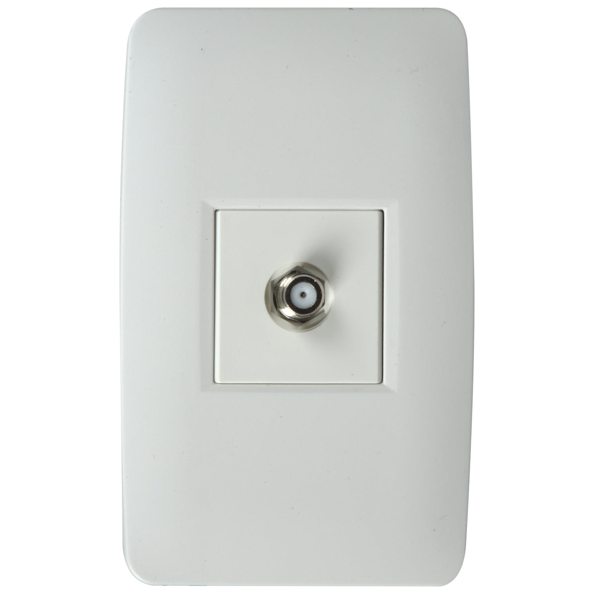 Tekno White Coaxial TV Outlet 118T