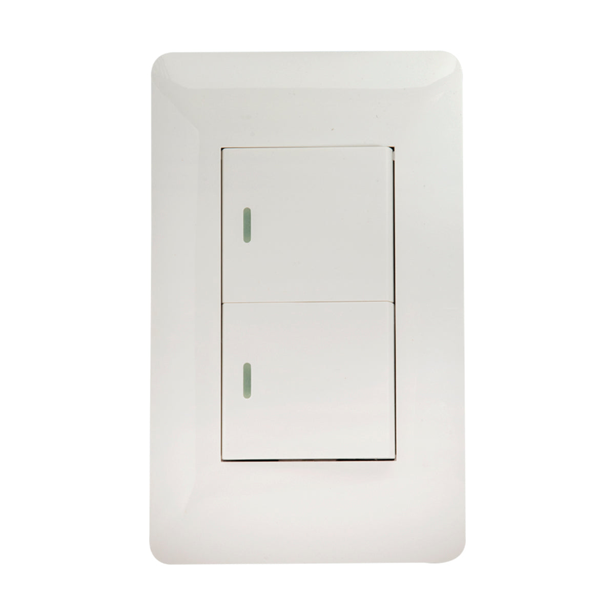 Tekno Double White Switch 1 Way 15A 125V