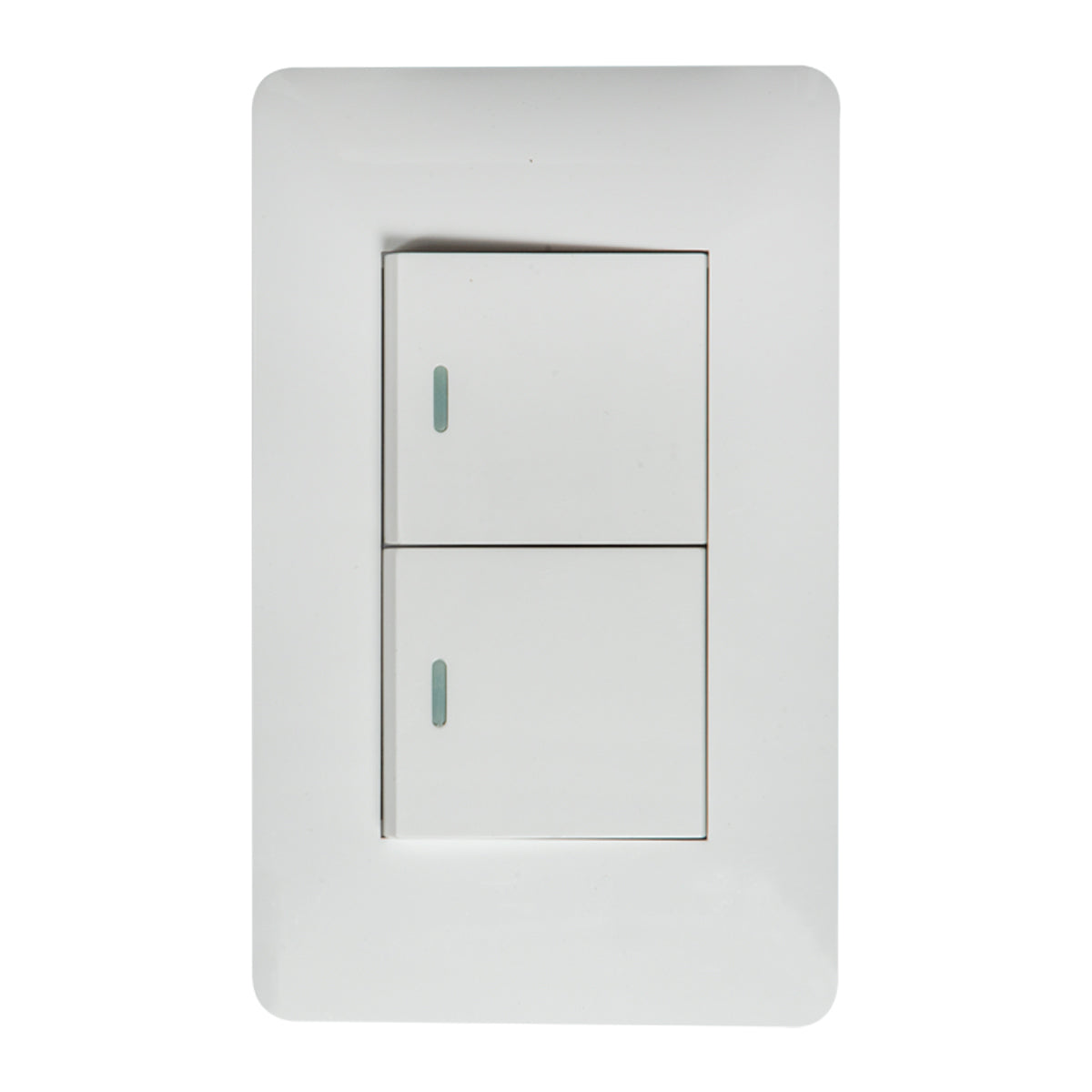 Interruptor Tekno Doble Acrílico Blanco 2 Vías 15A 125V