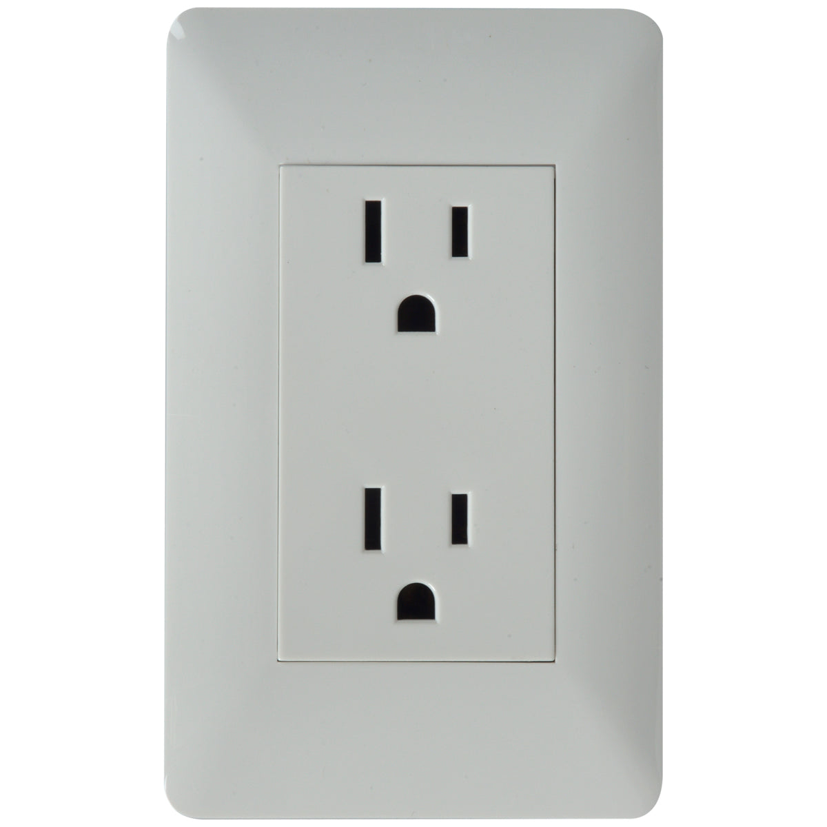 Tekno Double Polarized White Outlet Ja 15A 125V