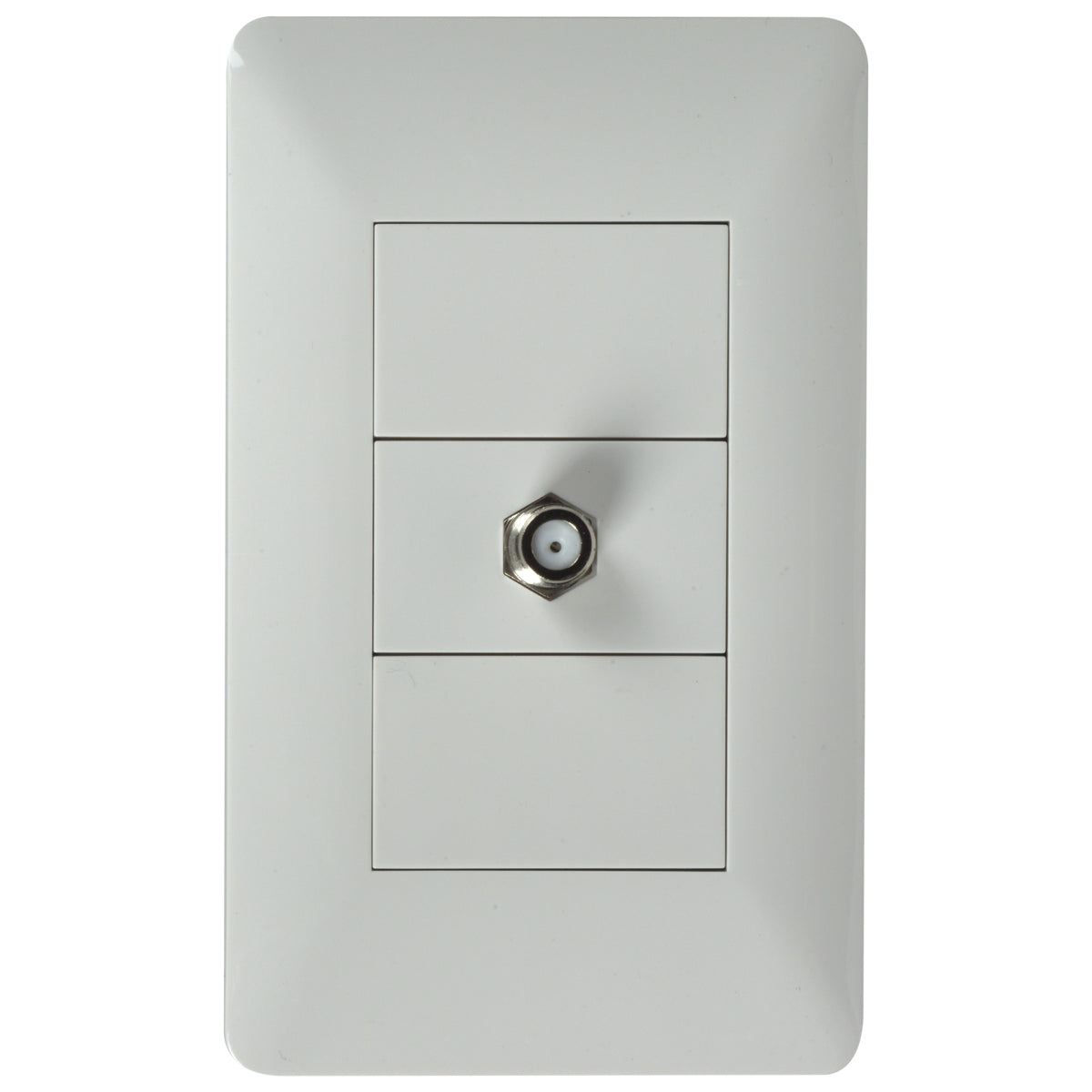 Tekno White Coaxial TV Outlet JA