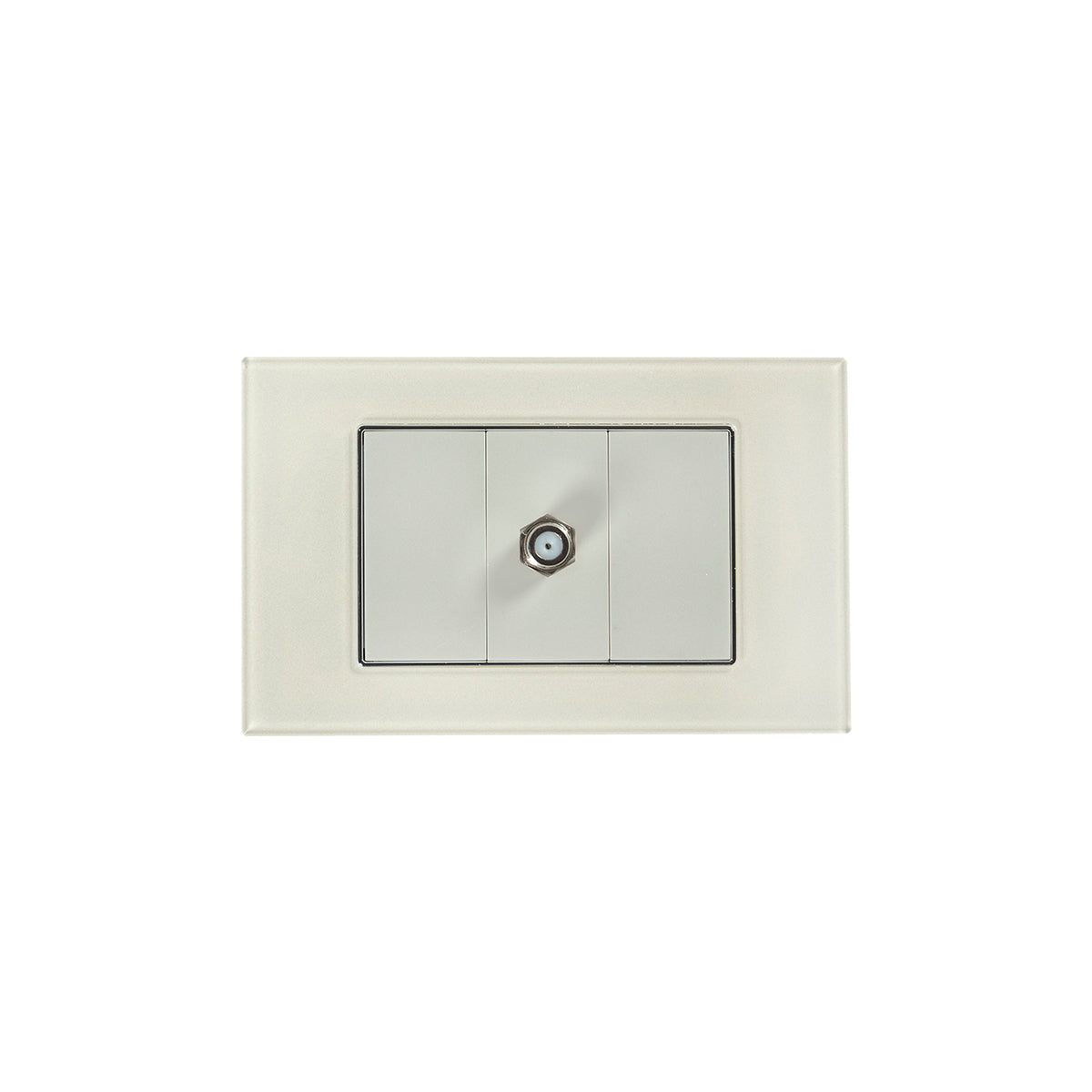 Tekno Ivory VY Coaxial TV Outlet