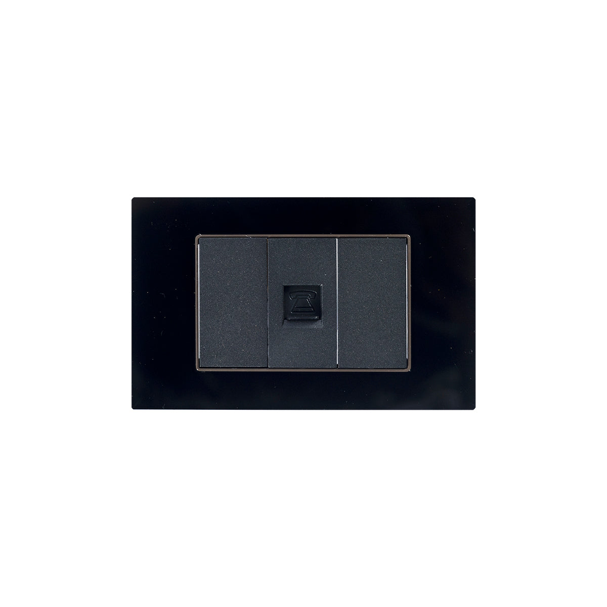 Tekno RJ11 Telephone Outlet Black VY