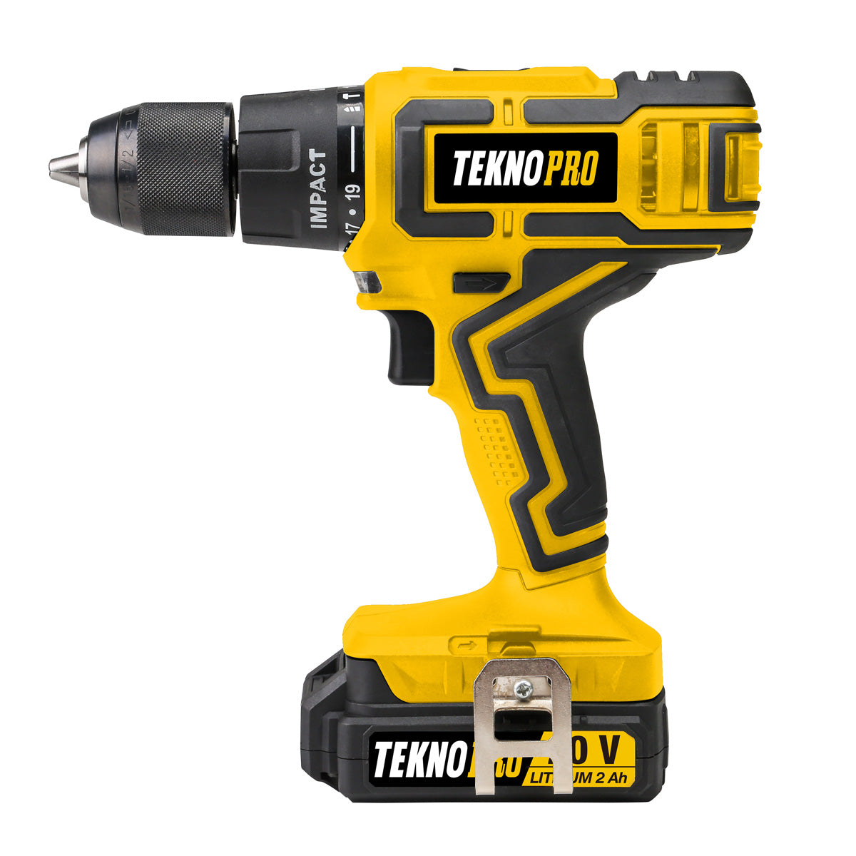 Tekno Pro Cordless Impact Drill with Led Light 1/2” 20V