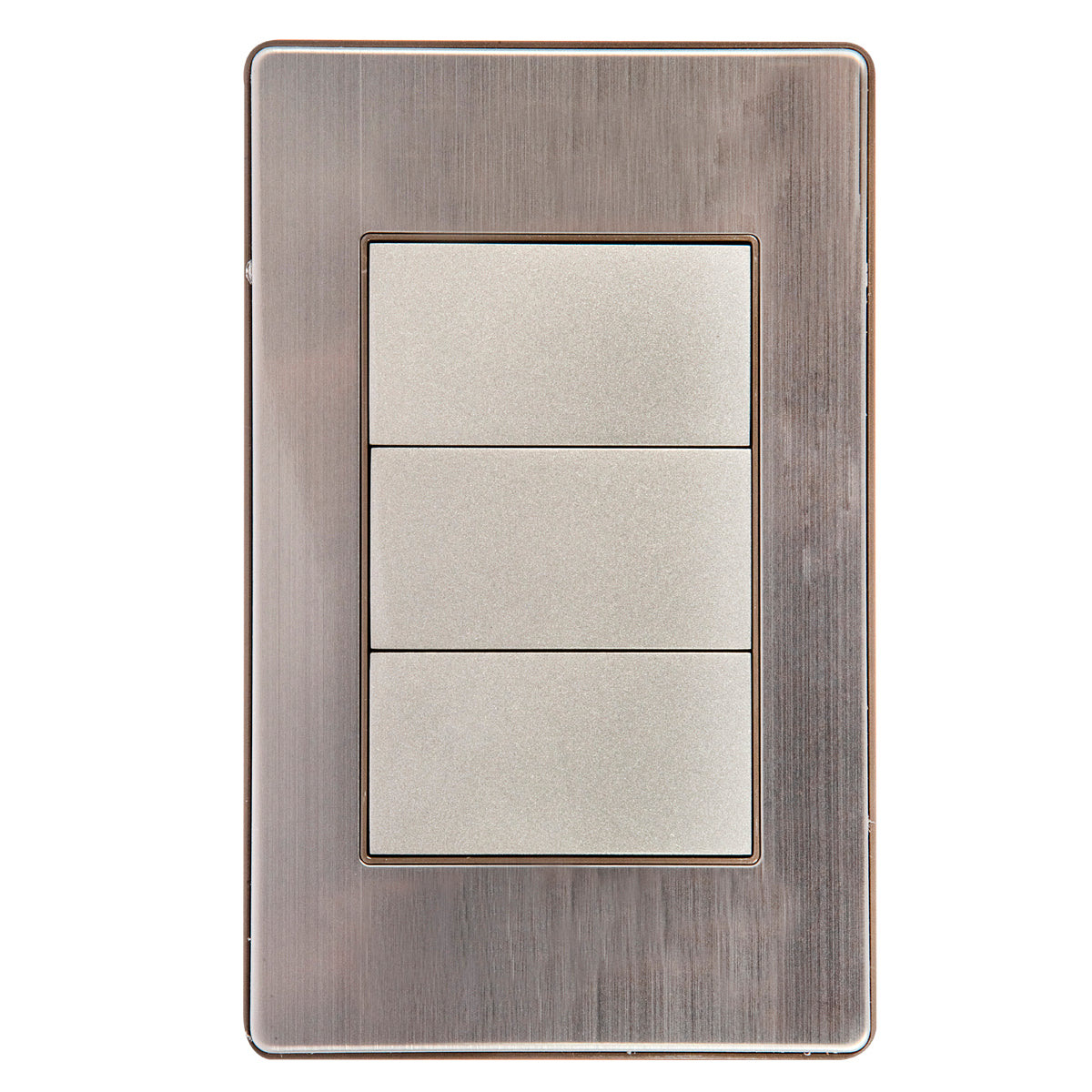 Placa Ciega Tekno Acero Inoxidable Gris 43x35cm