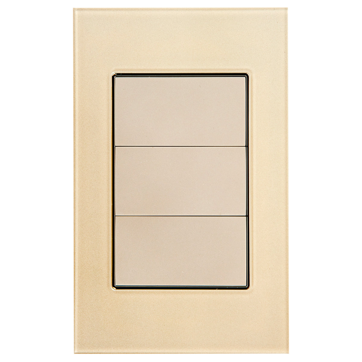 Placa Ciega Tekno Acrílico Marfil 43x35cm