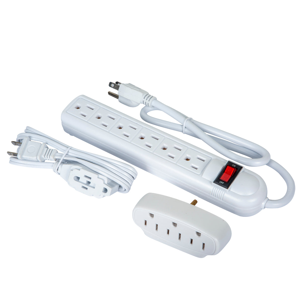 Multiple Power Strip Set with White Tekno Adapter