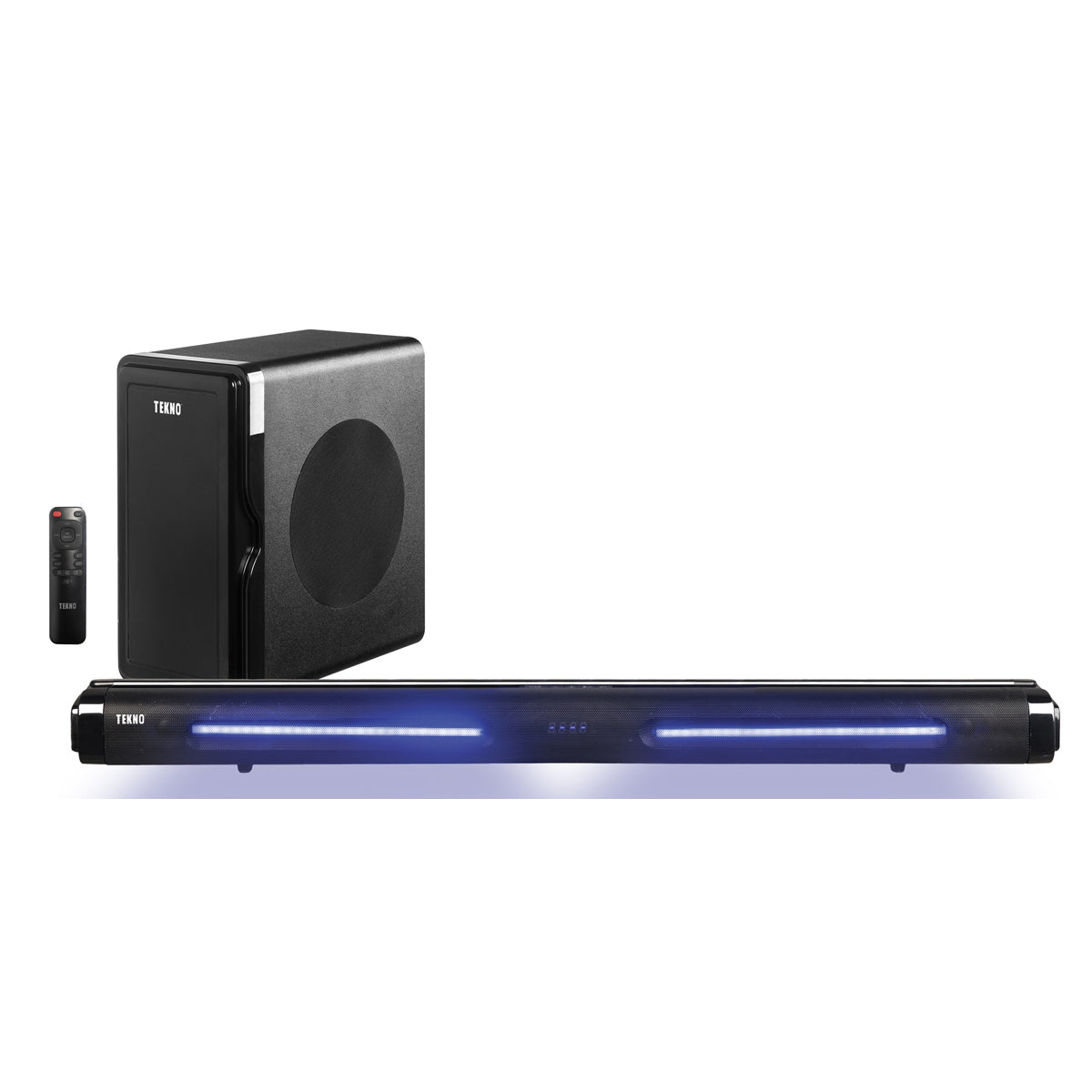 Tekno 2.1CH Sound Bar with Subwoofer and Bluetooth 160W Black