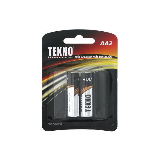 Pack of 2 Tekno LR6 2B Double A Alkaline Batteries