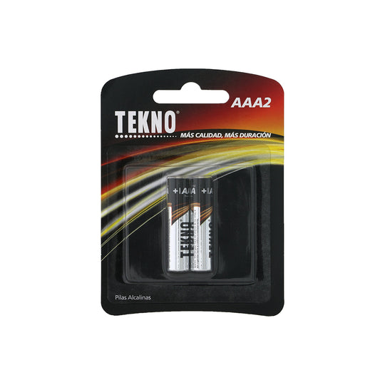 Pack of 2 Tekno LR03 2B Triple A Alkaline Batteries
