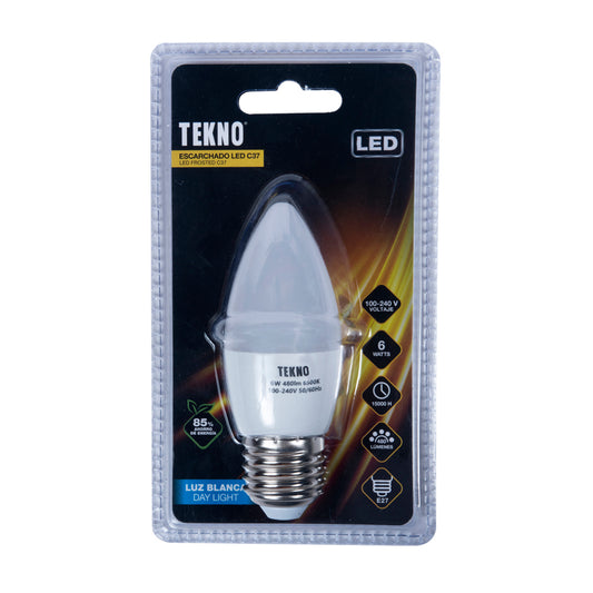 Foco Led Vela Tekno 6W E27 Luz Blanca