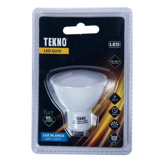 Foco Led Dicroico 7W GU10 Luz Blanca