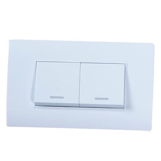 Interruptor Doble Tekno Blanco