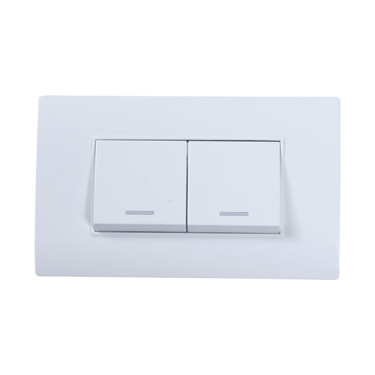 Interruptor Doble Tekno Ivory
