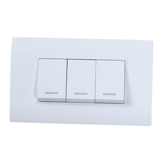 Interruptor Triple Tekno Ivory