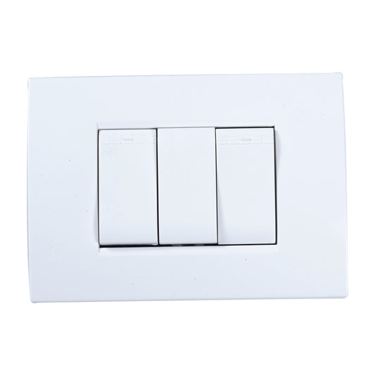 Interruptor Doble Tekno Conmut Ivory