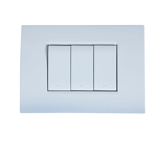 Interruptor Triple Tekno Blanco