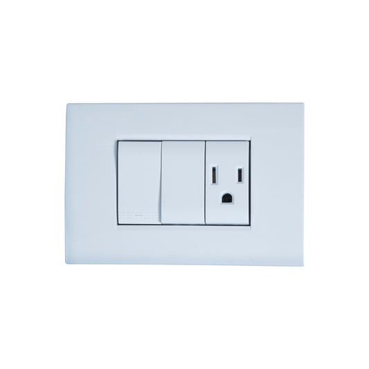 Interruptor Triple Tekno Conmut Blanco