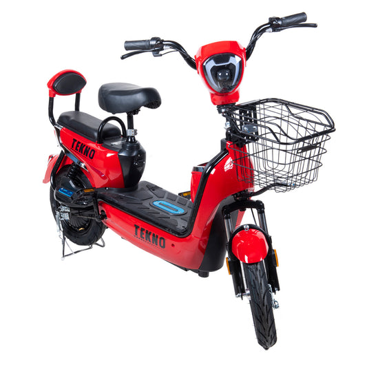 Tekno Electric Scooter with Pedals 500W Red 