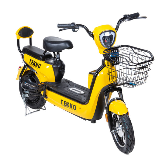 Scooter Eléctrico Tekno con Pedales 500W Amarillo