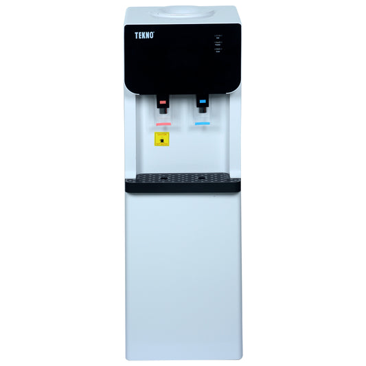 Dispensador de Agua Tekno para Piso Blanco con Negro