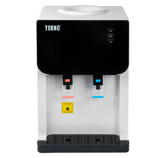 Dispensador de Agua Tekno para Mesón Blanco con Negro