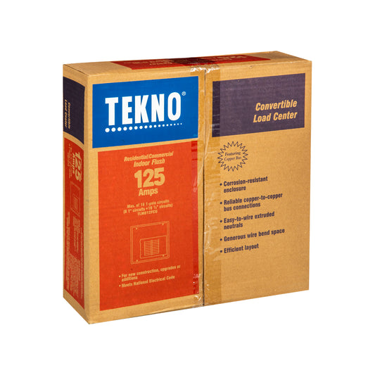 Tekno 8-16 Single Phase Breaker Panel 