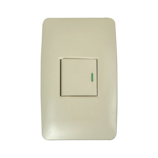 Interruptor Tekno Simple Acrílico Ivory 1 Vía