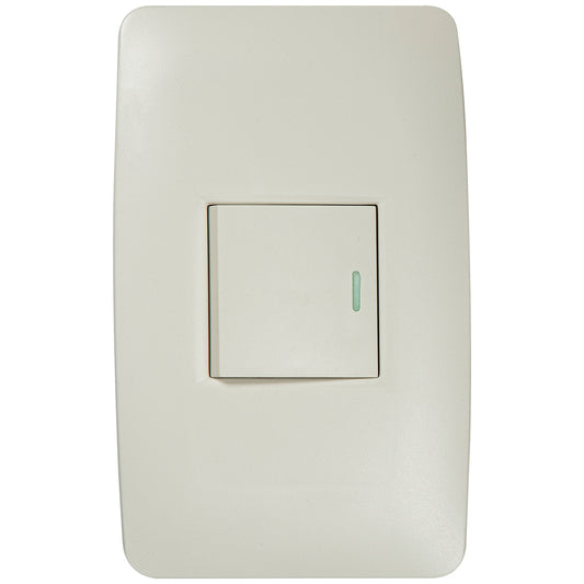 Interruptor Tekno Simple Acrílico Ivory 2 Vías