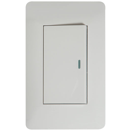 Interruptor Tekno Simple Acrílico Blanco 1 Vía 15 A 125 V